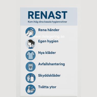 RENAST – en minnesregel för basala hygienrutiner