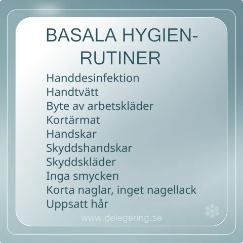 Checklista Basala Hygienrutiner