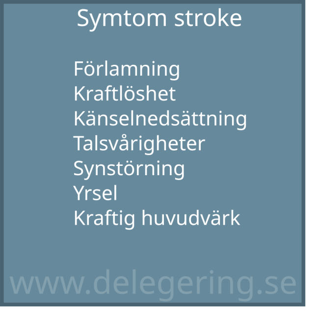 Symtom stroke