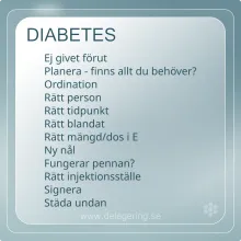 Checklista diabetes