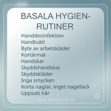 Checklista Basala Hygienrutiner
