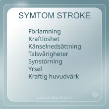 Symtom vid stroke