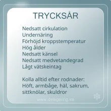 Riskfaktorer för tryckår.